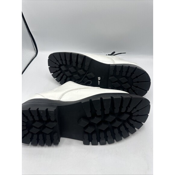 NEW MADDEN GIRL White Stripe 2" Platform Philipa Block Heel Oxford Heels 11 - Picture 6 of 11